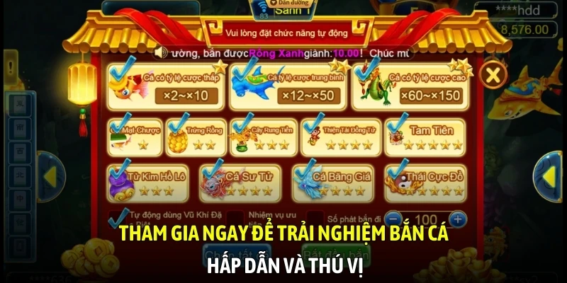 Tham gia ngay để trải nghiệm bắn cá tiên hấp dẫn và thú vị